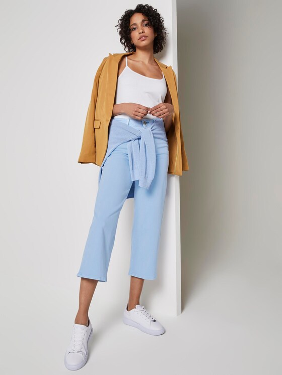 Kate straight culotte - Women - Soft Charming Blue Kate straight culotte - Women - Soft Charming Blue - 3 - Mine to five
