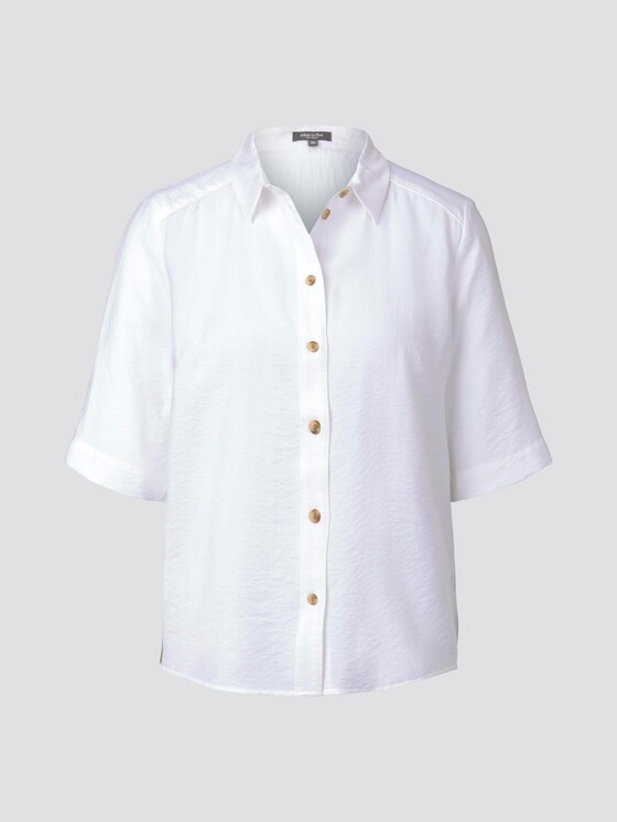 Schlichtes Blusenshirt - Frauen - White Schlichtes Blusenshirt - Frauen - White - 7 - Mine to five
