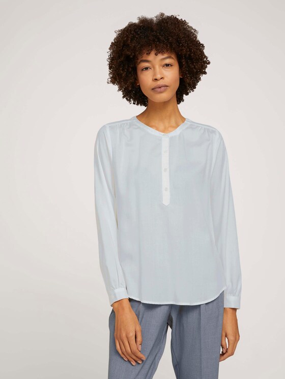 Fließende Bluse - Frauen - Whisper White Fließende Bluse - Frauen - Whisper White - 1 - Mine to five