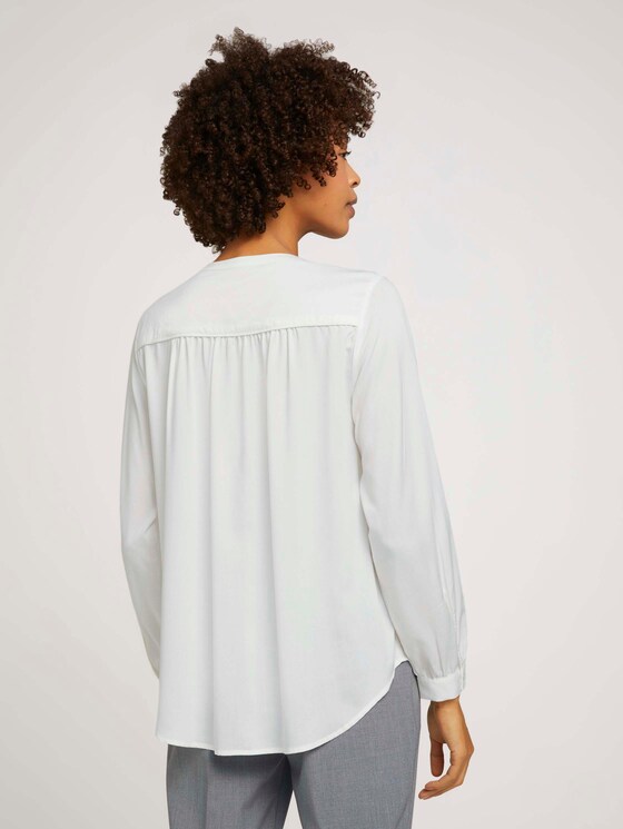 Fließende Bluse - Frauen - Whisper White Fließende Bluse - Frauen - Whisper White - 2 - Mine to five