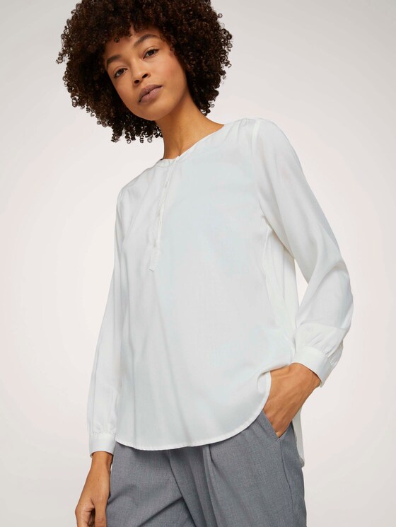 Fließende Bluse - Frauen - Whisper White Fließende Bluse - Frauen - Whisper White - 5 - Mine to five