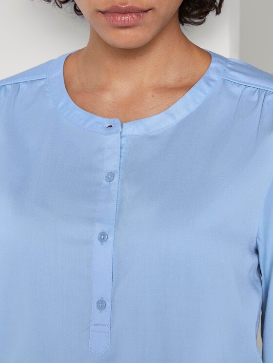 Fließende Bluse - Frauen - Soft Charming Blue Fließende Bluse - Frauen - Soft Charming Blue - 9 - Mine to five