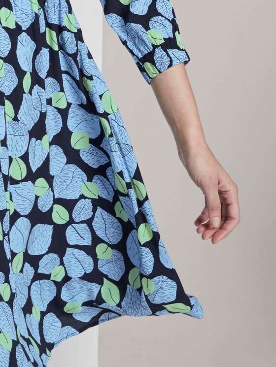 Jurk met all-over print - - navy leaves design Jurk met all-over print - - navy leaves design - 10 - Mine to five