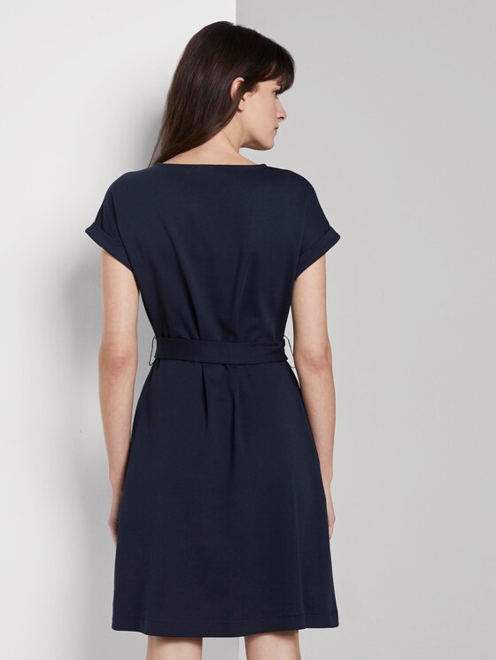 Kleid mit Bindegürtel - Frauen - Sky Captain Blue Kleid mit Bindegürtel - Frauen - Sky Captain Blue - 2 - Mine to five