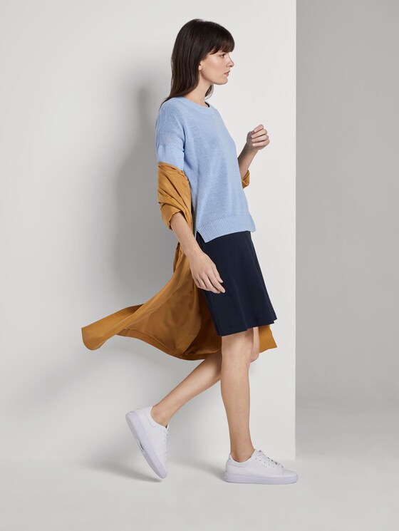 Kleid mit Bindegürtel - Frauen - Sky Captain Blue Kleid mit Bindegürtel - Frauen - Sky Captain Blue - 3 - Mine to five