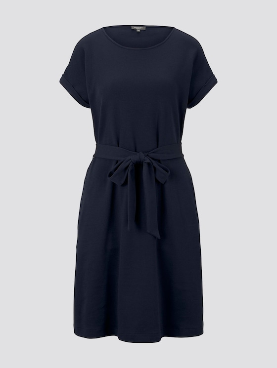 Kleid mit Bindegürtel - Frauen - Sky Captain Blue Kleid mit Bindegürtel - Frauen - Sky Captain Blue - 7 - Mine to five
