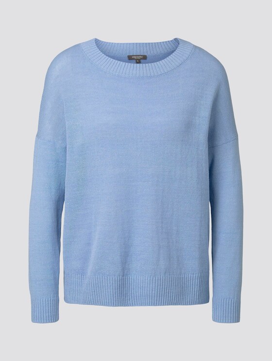 Schlichter Strickpullover - Frauen - Soft Charming Blue Schlichter Strickpullover - Frauen - Soft Charming Blue - 7 - Mine to five