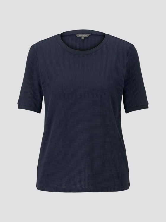 T-Shirt mit Struktur - Frauen - Sky Captain Blue T-Shirt mit Struktur - Frauen - Sky Captain Blue - 7 - Mine to five