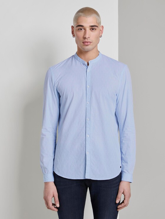 Strukturiertes Hemd - Männer - sky blue dobby structure Strukturiertes Hemd - Männer - sky blue dobby structure - 1 - TOM TAILOR Denim