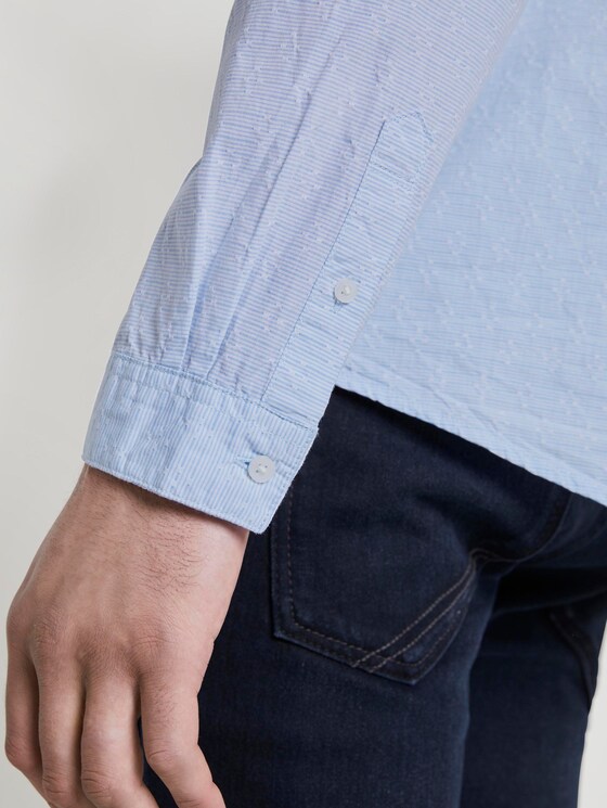 Strukturiertes Hemd - Männer - sky blue dobby structure Strukturiertes Hemd - Männer - sky blue dobby structure - 10 - TOM TAILOR Denim