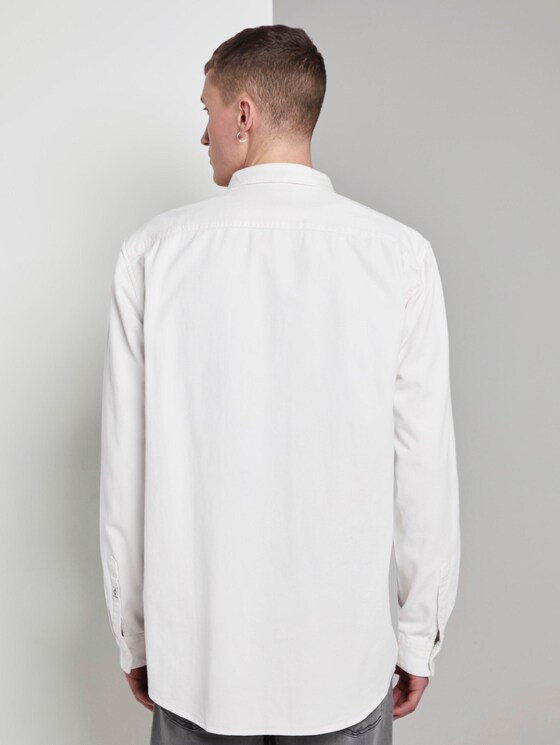 Hemd mit Brusttasche - Männer - Washed White Hemd mit Brusttasche - Männer - Washed White - 2 - TOM TAILOR Denim