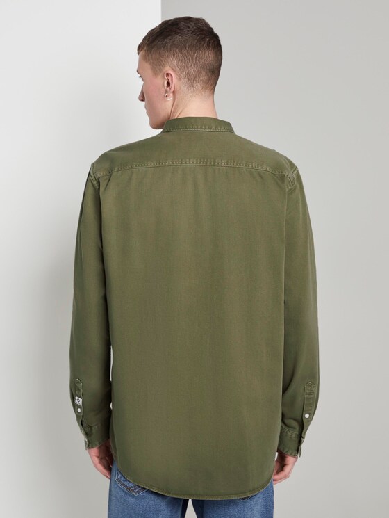 Hemd mit Brusttasche - Männer - faded moss green Hemd mit Brusttasche - Männer - faded moss green - 2 - TOM TAILOR Denim