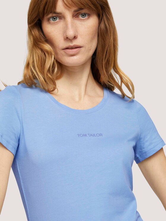 T-Shirt mit Bio-Baumwolle - Frauen - stonington blue T-Shirt mit Bio-Baumwolle - Frauen - stonington blue - 9 - TOM TAILOR