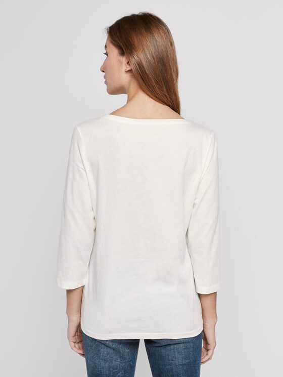 Maritimes Langarmshirt - Frauen - Whisper White Maritimes Langarmshirt - Frauen - Whisper White - 2 - TOM TAILOR