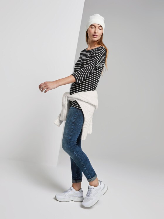 Maritimes Langarmshirt - Frauen - navy white stripe design Maritimes Langarmshirt - Frauen - navy white stripe design - 3 - TOM TAILOR