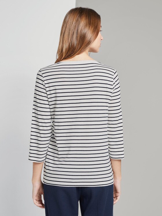 Maritimes Langarmshirt - Frauen - white stripe design Maritimes Langarmshirt - Frauen - white stripe design - 2 - TOM TAILOR