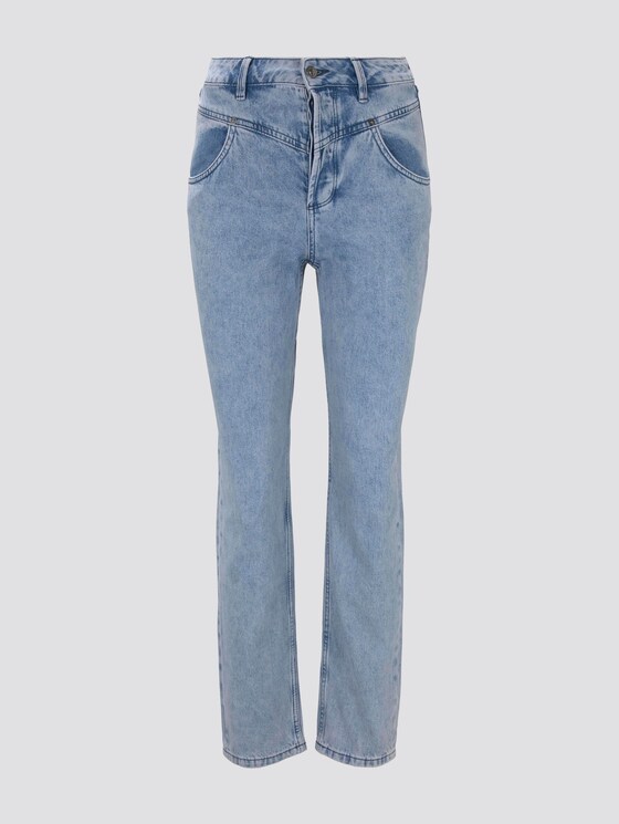 Nena & Larissa: Mom-Jeans im Washed-Look - Frauen - random bleached blue denim Nena & Larissa: Mom-Jeans im Washed-Look - Frauen - random bleached blue denim - 7 - TOM TAILOR Denim