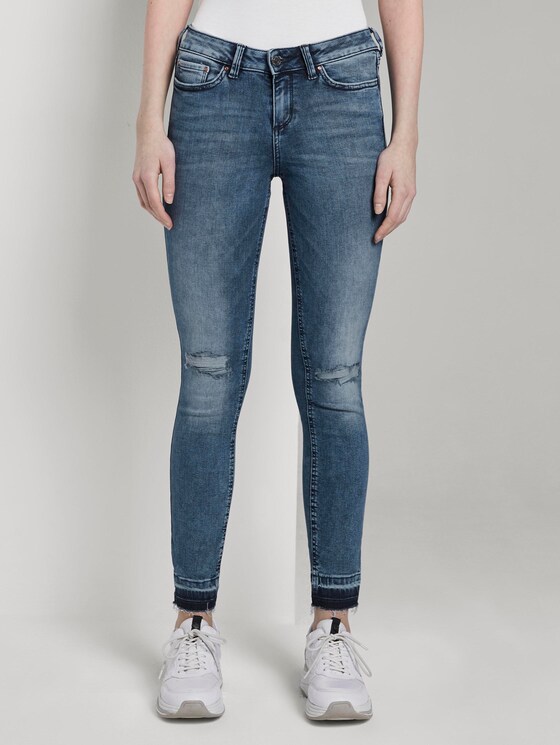 Jona Extra Skinny Jeans mit Rissen - Frauen - Destroyed Mid Stone Blue Denim Jona Extra Skinny Jeans mit Rissen - Frauen - Destroyed Mid Stone Blue Denim - 1 - TOM TAILOR Denim