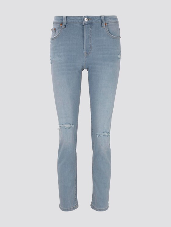 Liva Boyfriend-Jeans mit Rissen - Frauen - Destroyed Light Stone Blue Den Liva Boyfriend-Jeans mit Rissen - Frauen - Destroyed Light Stone Blue Den - 7 - TOM TAILOR Denim