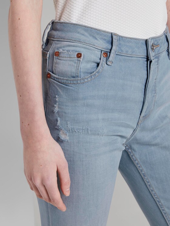 Liva Boyfriend-Jeans mit Rissen - Frauen - Destroyed Light Stone Blue Den Liva Boyfriend-Jeans mit Rissen - Frauen - Destroyed Light Stone Blue Den - 9 - TOM TAILOR Denim