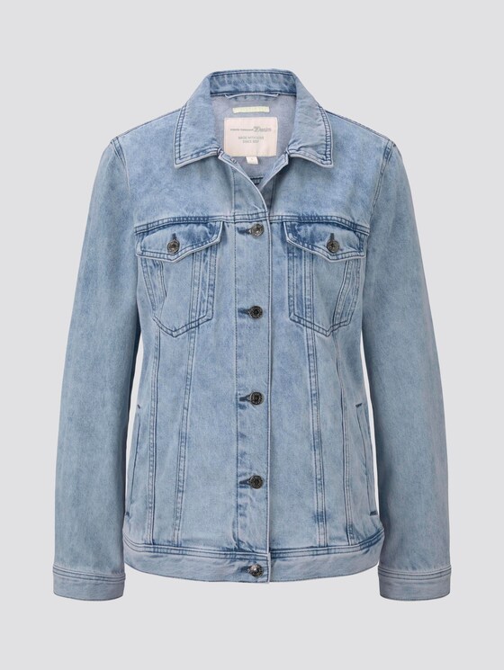 Nena & Larissa: Jeansjacke im Pastell-Washed-Look - Frauen - random bleached blue denim Nena & Larissa: Jeansjacke im Pastell-Washed-Look - Frauen - random bleached blue denim - 7 - TOM TAILOR Denim