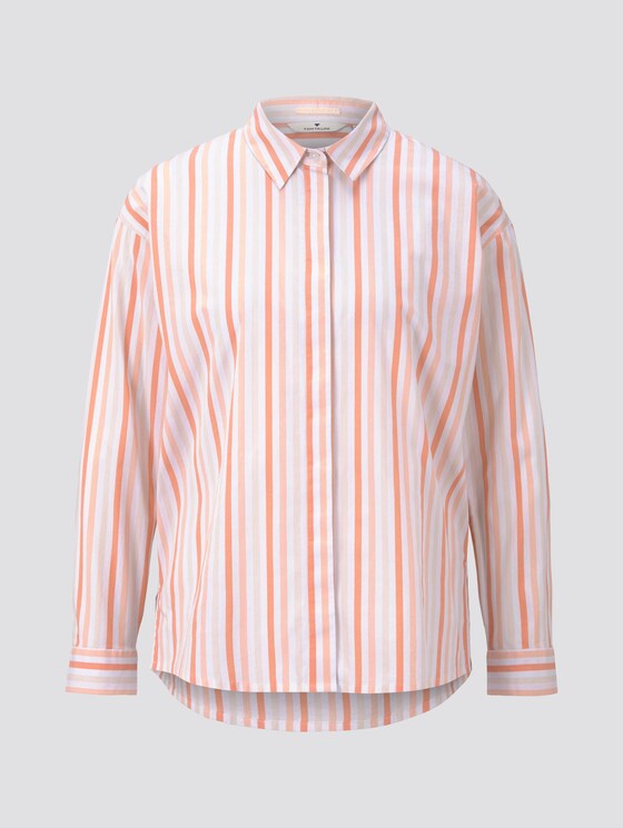 Nena & Larissa: Gestreifte Bluse - Frauen - melon beige stripe Nena & Larissa: Gestreifte Bluse - Frauen - melon beige stripe - 7 - TOM TAILOR