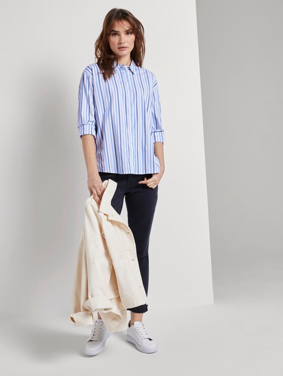 Nena & Larissa: Gestreifte Bluse - Frauen - blue stripe Nena & Larissa: Gestreifte Bluse - Frauen - blue stripe - 3 - TOM TAILOR