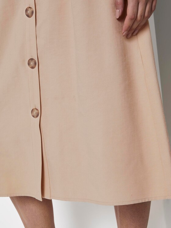 Midirock mit Knopfleiste - Frauen - cream toffee Midirock mit Knopfleiste - Frauen - cream toffee - 9 - TOM TAILOR