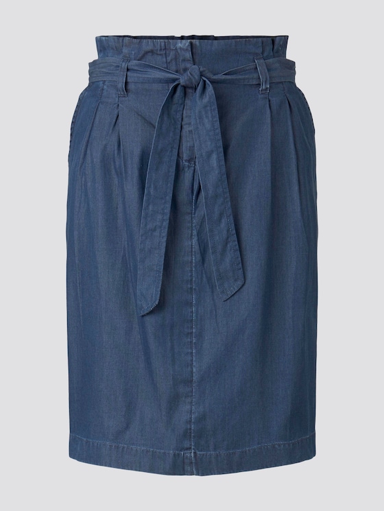 Rock mit Raffung - Frauen - Blue Denim Rock mit Raffung - Frauen - Blue Denim - 7 - TOM TAILOR