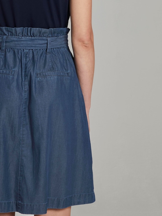 Rock mit Raffung - Frauen - Blue Denim Rock mit Raffung - Frauen - Blue Denim - 9 - TOM TAILOR