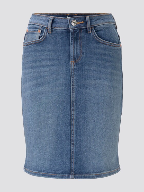 Schlichter Jeansrock - Frauen - light stone wash denim Schlichter Jeansrock - Frauen - light stone wash denim - 7 - TOM TAILOR