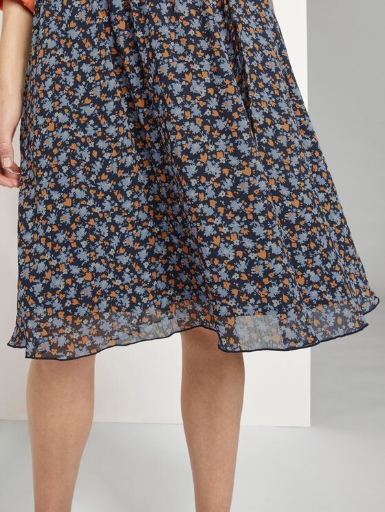 Rock aus Chiffon - Frauen - navy floral design Rock aus Chiffon - Frauen - navy floral design - 9 - TOM TAILOR