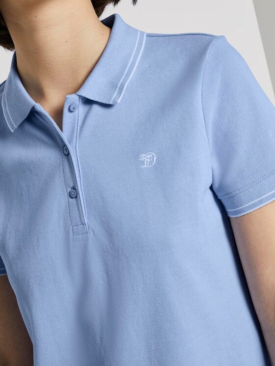 Mini Polokleid - Frauen - fresh light blue Mini Polokleid - Frauen - fresh light blue - 9 - TOM TAILOR Denim