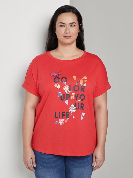 T-Shirt mit Schrift-Print - Frauen - Virtual Rec T-Shirt mit Schrift-Print - Frauen - Virtual Rec - 1 - My True Me
