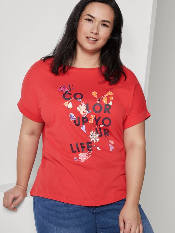 T-Shirt mit Schrift-Print - Frauen - Virtual Rec T-Shirt mit Schrift-Print - Frauen - Virtual Rec - 5 - My True Me