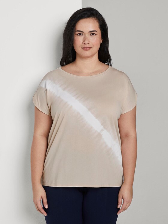 T-Shirt im Batik-Look - Frauen - soft vanilla T-Shirt im Batik-Look - Frauen - soft vanilla - 1 - My True Me