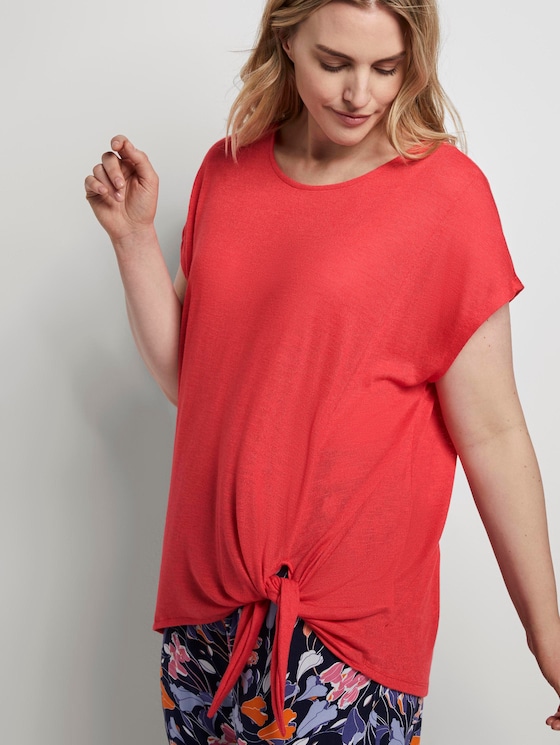 T-Shirt mit Knoten-Detail - Frauen - Virtual Rec T-Shirt mit Knoten-Detail - Frauen - Virtual Rec - 5 - My True Me