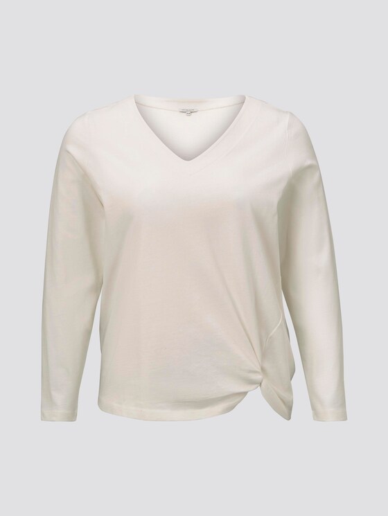 Sweatshirt mit Knoten-Detail - Frauen - Whisper White Sweatshirt mit Knoten-Detail - Frauen - Whisper White - 7 - My True Me