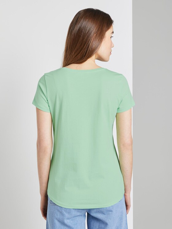 T-Shirt mit Logo-Print - Frauen - soft neo green T-Shirt mit Logo-Print - Frauen - soft neo green - 2 - TOM TAILOR Denim