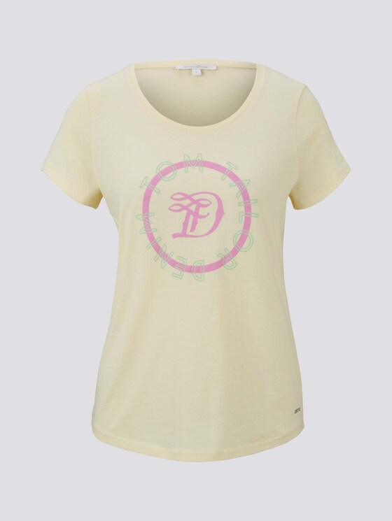 T-Shirt mit Logo-Print - Frauen - soft neo green T-Shirt mit Logo-Print - Frauen - soft neo green - 7 - TOM TAILOR Denim