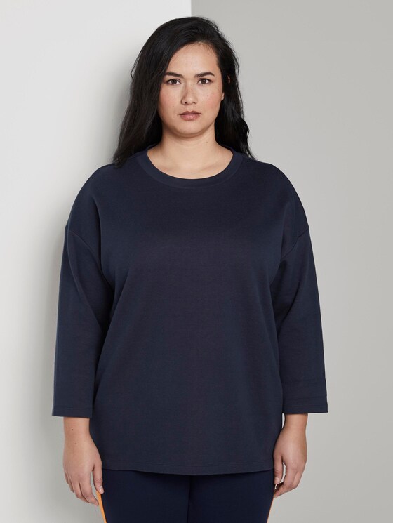 Zweilagiges Sweatshirt - Frauen - Real Navy Blue Zweilagiges Sweatshirt - Frauen - Real Navy Blue - 1 - My True Me