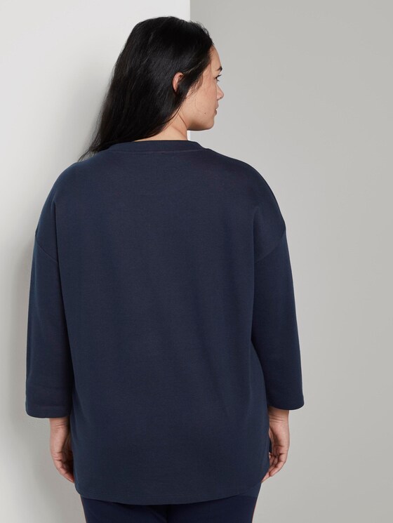Zweilagiges Sweatshirt - Frauen - Real Navy Blue Zweilagiges Sweatshirt - Frauen - Real Navy Blue - 2 - My True Me
