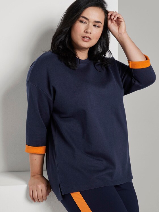 Zweilagiges Sweatshirt - Frauen - Real Navy Blue Zweilagiges Sweatshirt - Frauen - Real Navy Blue - 5 - My True Me