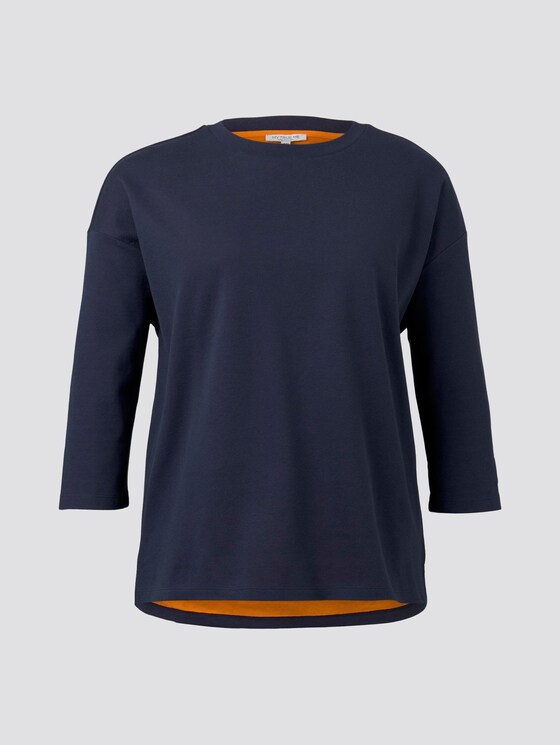Zweilagiges Sweatshirt - Frauen - Real Navy Blue Zweilagiges Sweatshirt - Frauen - Real Navy Blue - 7 - My True Me