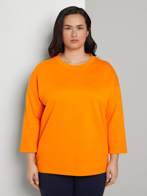 Zweilagiges Sweatshirt - Frauen - bright mandarin Zweilagiges Sweatshirt - Frauen - bright mandarin - 1 - My True Me