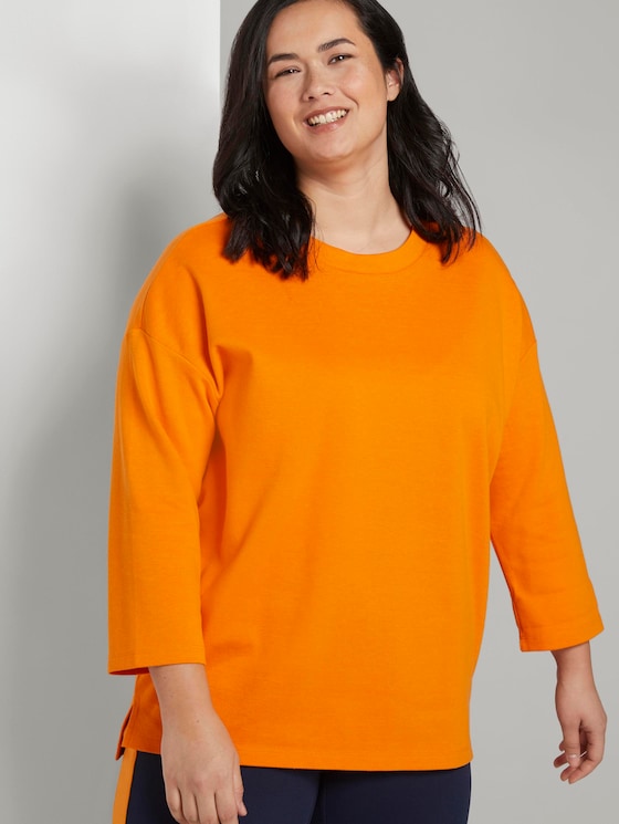Zweilagiges Sweatshirt - Frauen - bright mandarin Zweilagiges Sweatshirt - Frauen - bright mandarin - 5 - My True Me