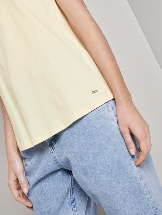 Nena & Larissa: T-Shirt mit Printstreifen - Frauen - pale yellow Nena & Larissa: T-Shirt mit Printstreifen - Frauen - pale yellow - 10 - TOM TAILOR Denim