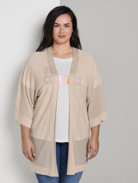 Cardigan mit weiten Ärmeln - Frauen - soft vanilla Cardigan mit weiten Ärmeln - Frauen - soft vanilla - 1 - My True Me