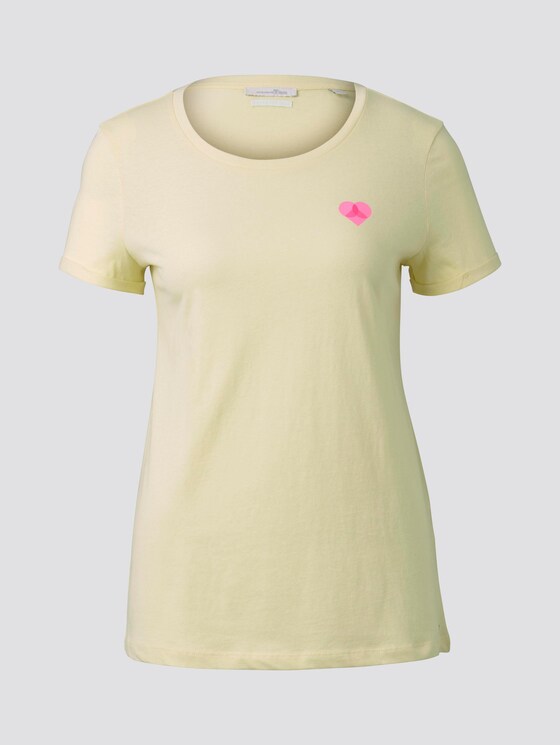 T-Shirt mit beidseitigem Print - Frauen - pale yellow T-Shirt mit beidseitigem Print - Frauen - pale yellow - 7 - TOM TAILOR Denim
