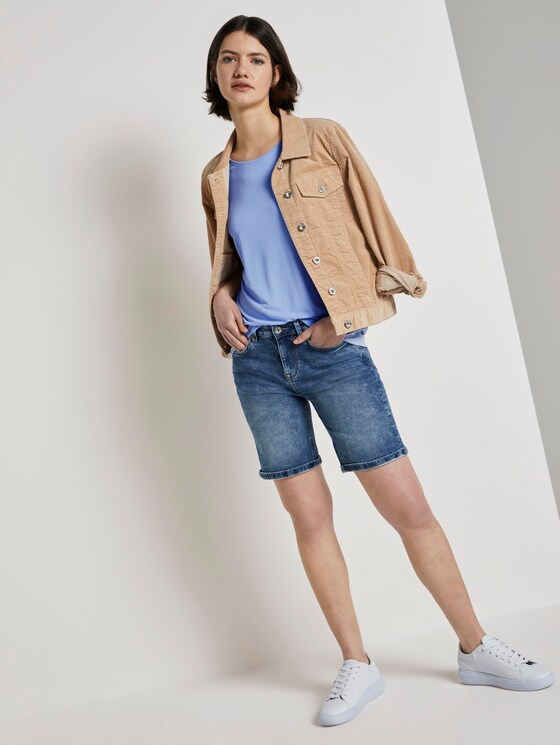 Lockeres T-Shirt aus Modal - Frauen - fresh light blue Lockeres T-Shirt aus Modal - Frauen - fresh light blue - 3 - TOM TAILOR Denim